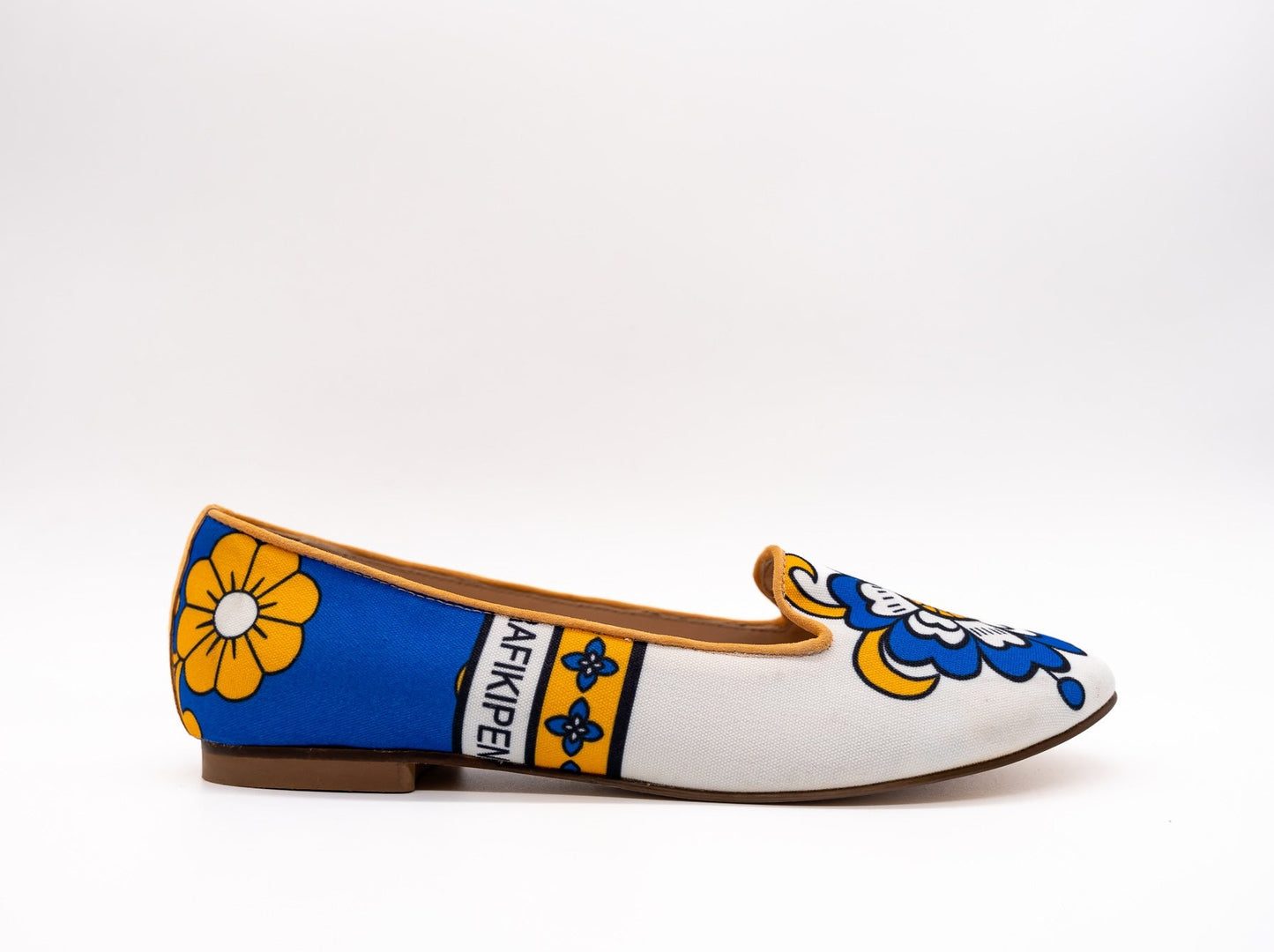 Neema Ballerina blue white combination shoe