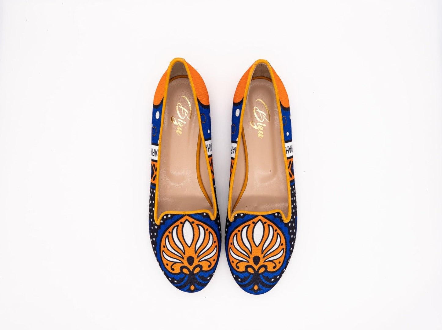 Made in with African Textiles Moya Loafers & Ballerinas Shoes for Women Bizushoes