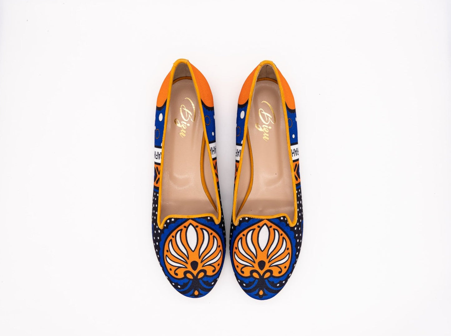 Moya Ballerina blue shoe pair