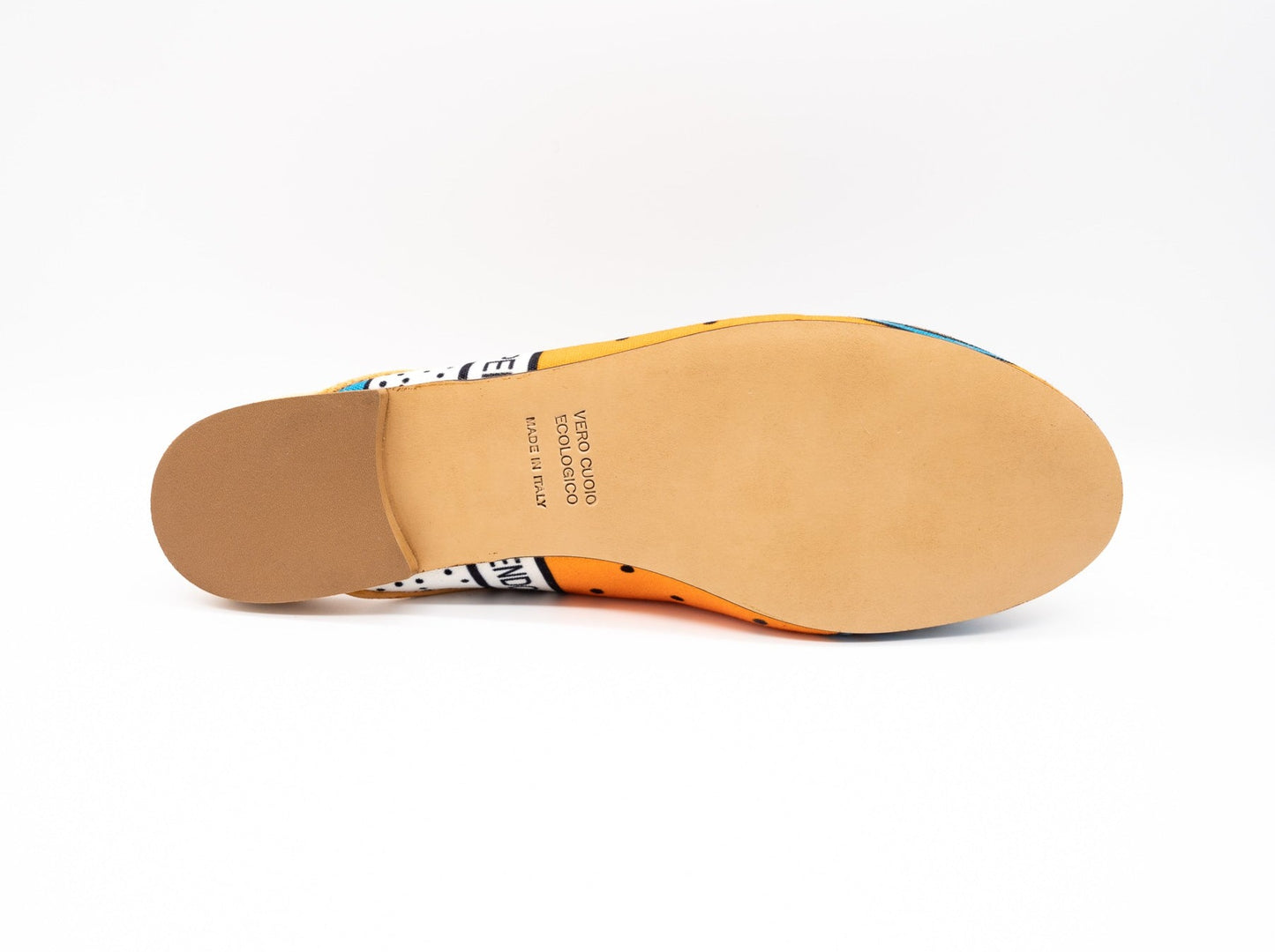 Vortice Mule leather stack heel