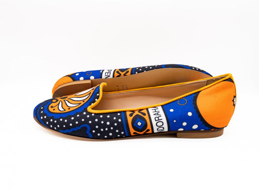 Moya Ballerina blue orange combination shoes