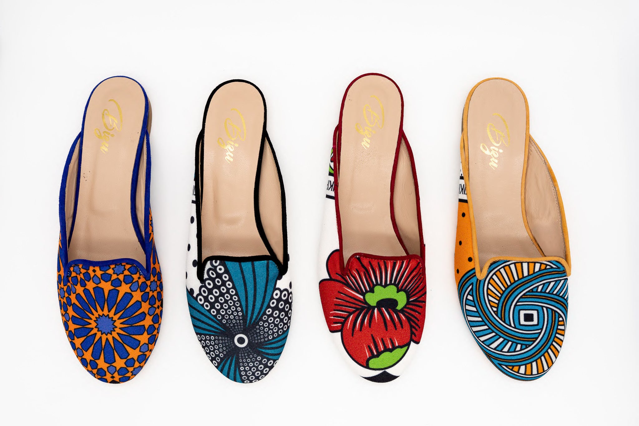 Mule Patterns Unique Mules Made in Italy with African Patterns | Shoes for Women ...