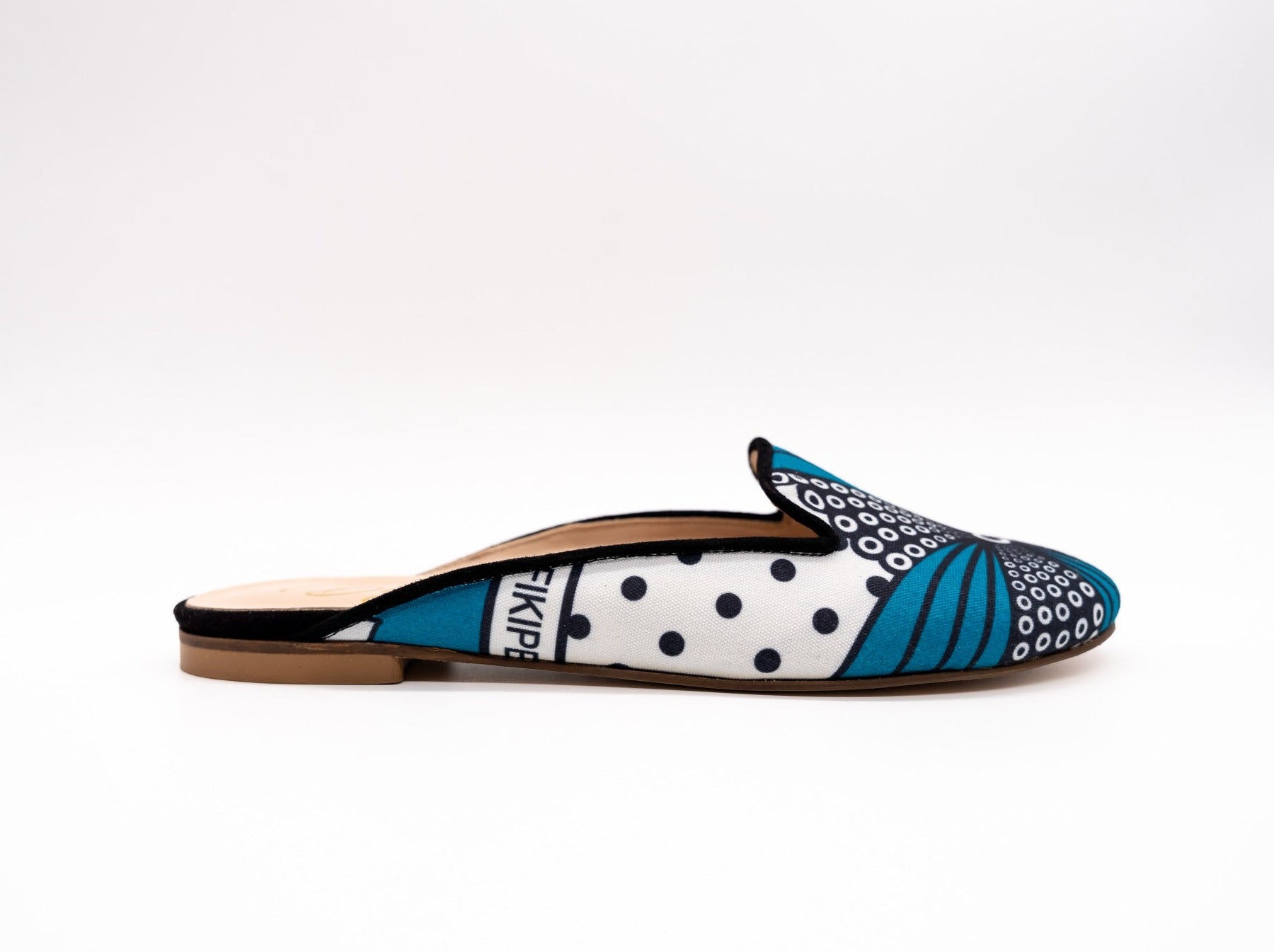 Zawadi Mule - leather stack heel